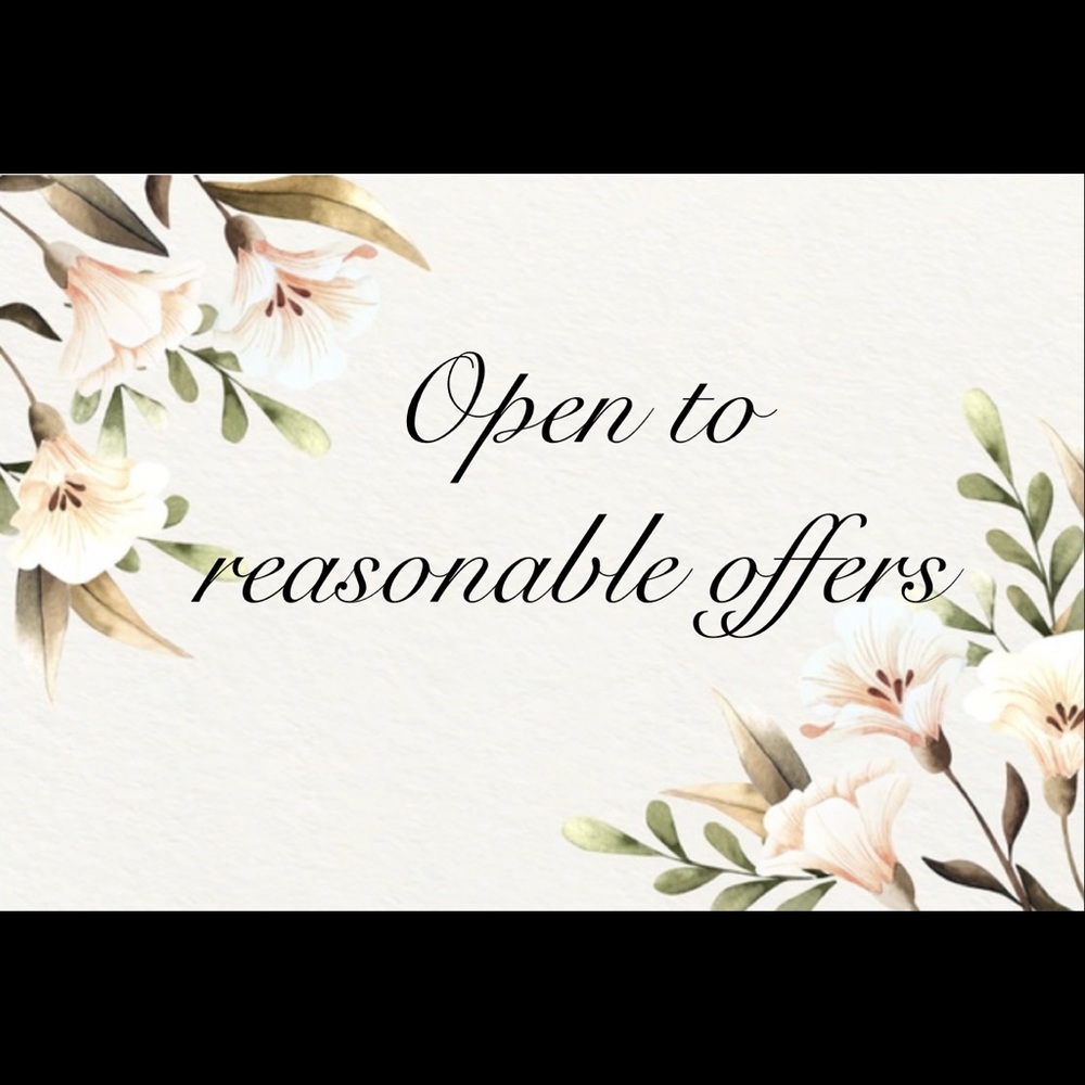 Open to negotiate!